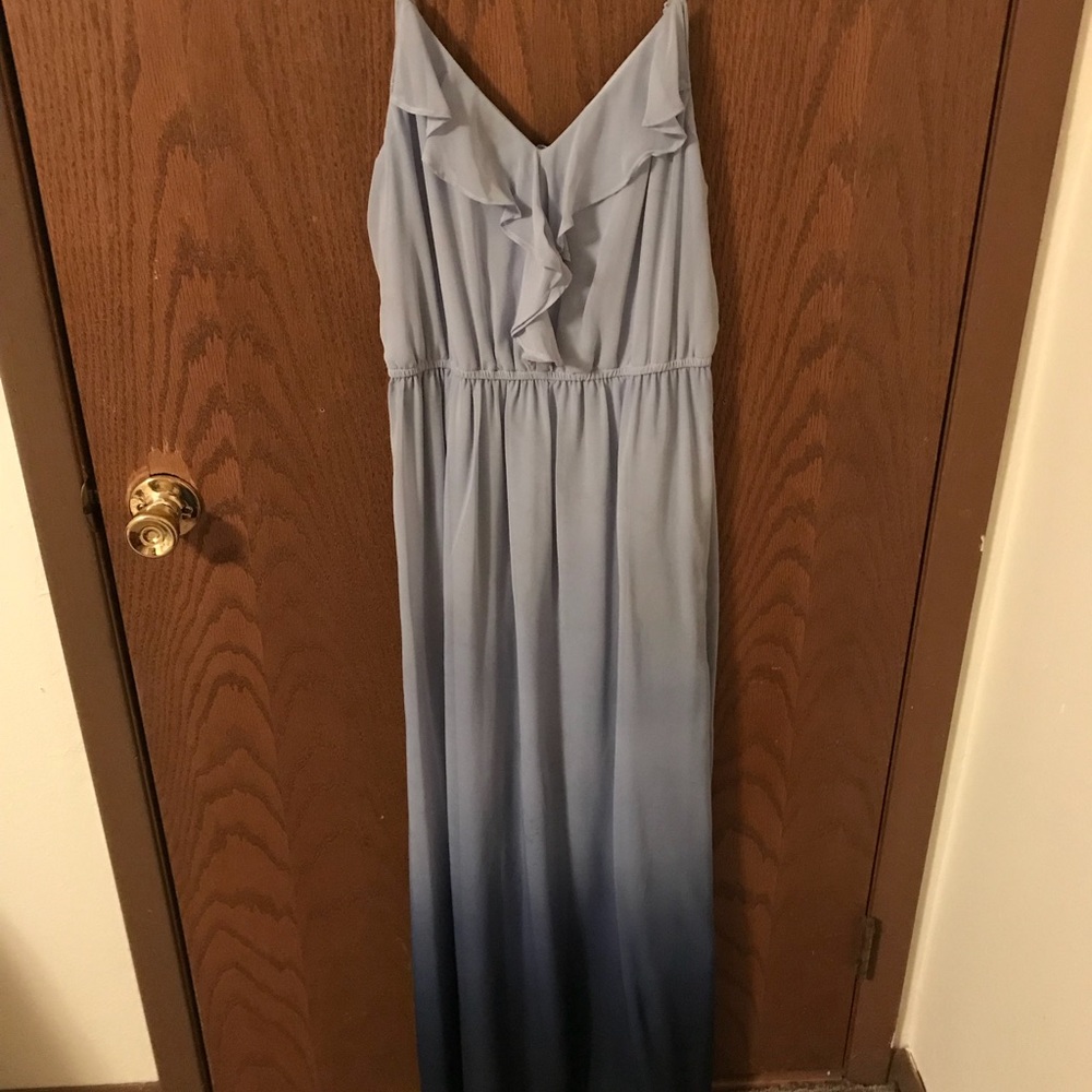 Lauren Conrad blue ombré maxi dress